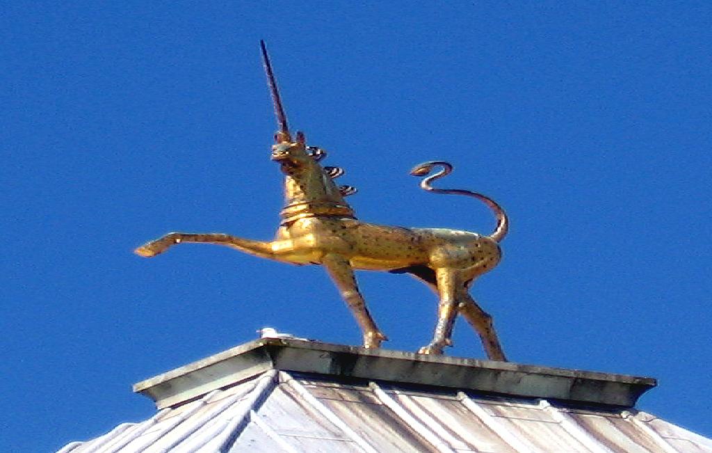 Unicorn on roof of Bristol Council House