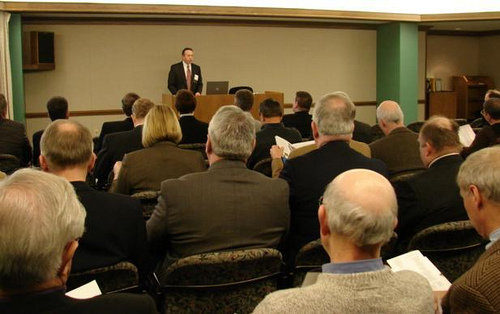 Bob Taylor present to a full room at the Investor Board Meeting